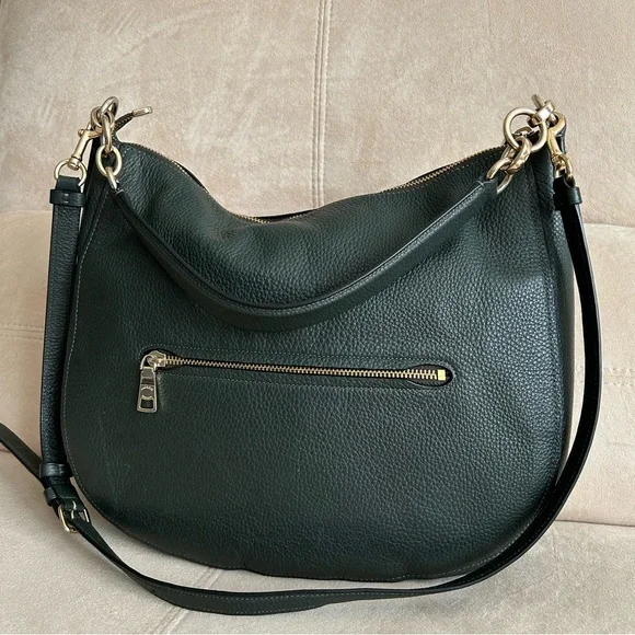 Coach Elegant Leather Satchel, Handbag with Detachable Long Strap - Picture 6 of 15